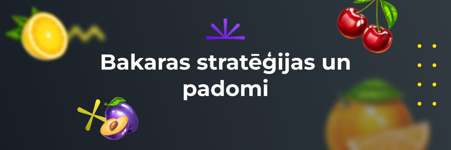 Baccarat spēles stratēģijas- baneris