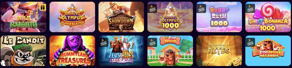 Irwin kazino spēļu piedāvājums