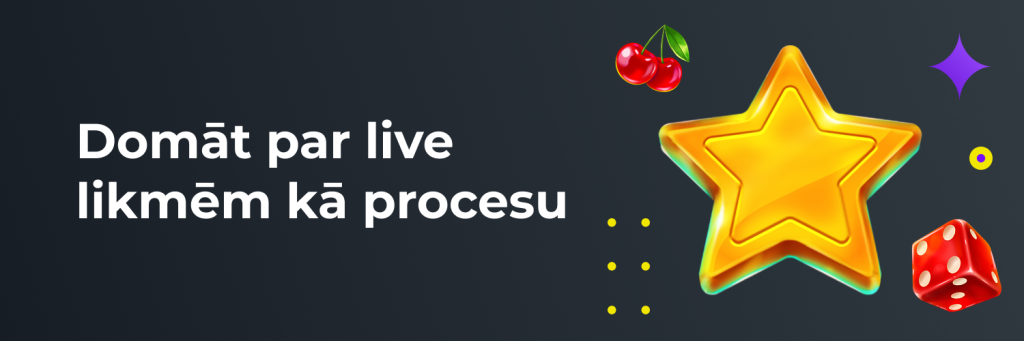 Domāt par live likmēm kā procesu