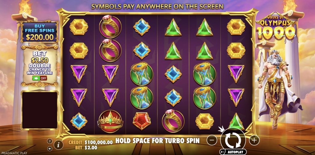 Gates of Olympus 1000 Priekšskatījums