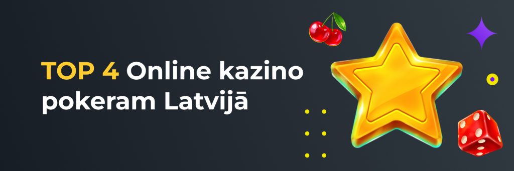 TOP 4 Online kazino pokeram Latvijā