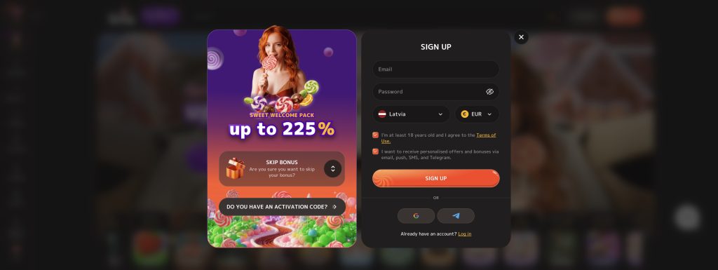 Iris Casino - ReģistraĢcija