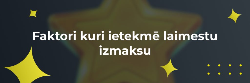 Faktori kuri ietekmē laimestu izmaksu